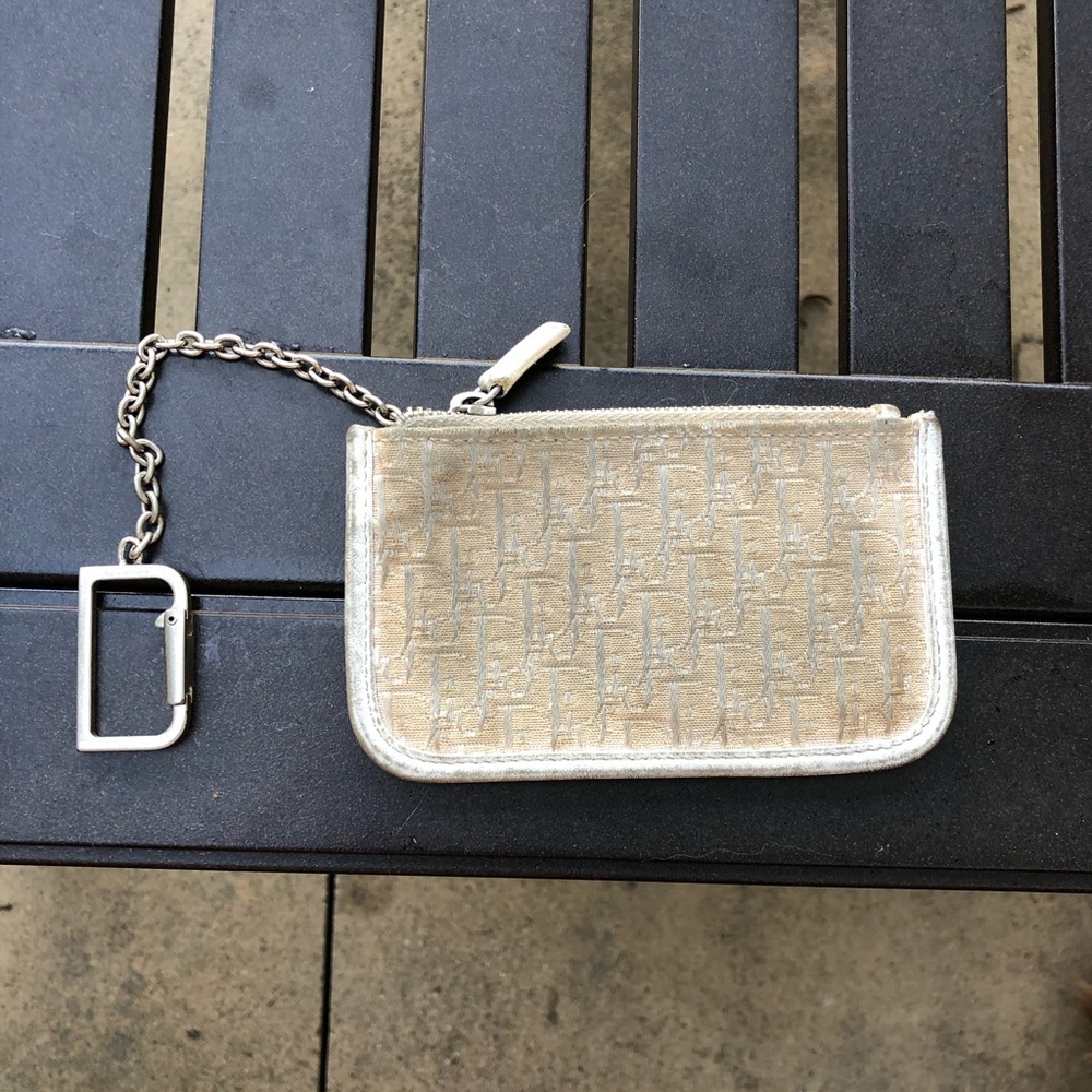 Dior Pink Trotter Monogram Key Chain